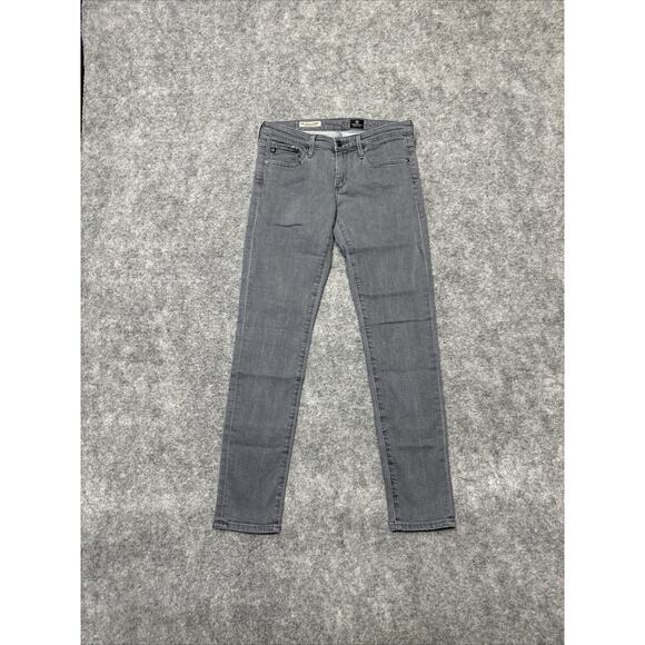AG Adriano Goldschmied The Stevie Ankle Women’s Straight Leg Jeans Size 26R Gray - Picture 1 of 11